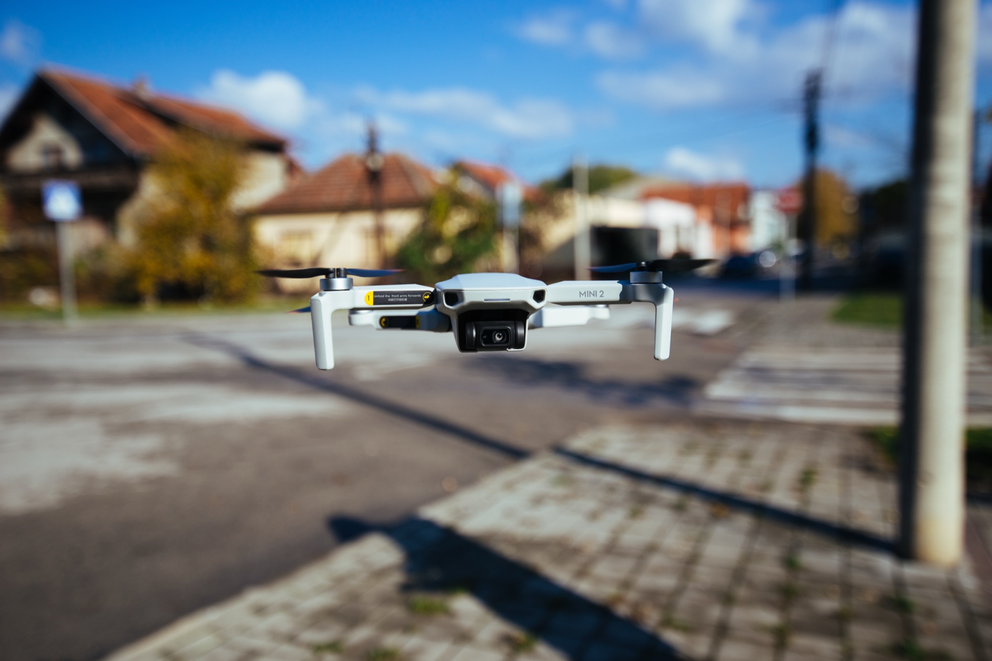 Vue aérienne d'un quartier pavillonnaire prise par un drone